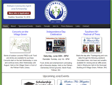 Tablet Screenshot of pelhamcommunityspirit.org